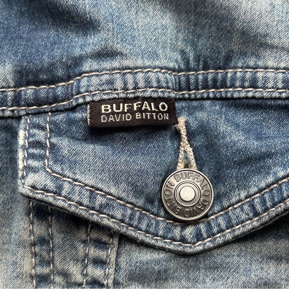 Buffalo Jeans Lightweight Denim Jacket Size M 📏 P2P 20” - Picture 6 of 13